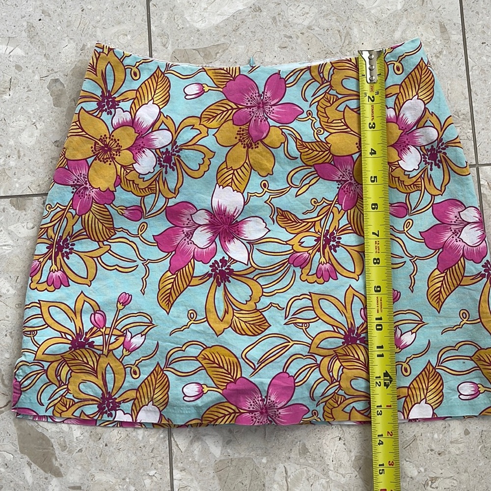 Colorful cotton/spandex skort